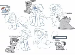 Size: 1886x1381 | Tagged: artist:lazy, ask dashed rainbow, comparison, derpibooru import, rainbow dash, safe, sketch