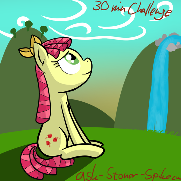 Size: 1000x1000 | Tagged: 30 minute art challenge, artist:stoner-spike, candy twirl, derpibooru import, safe