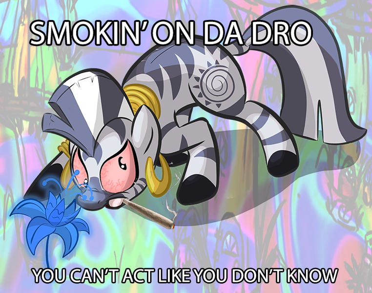 Size: 800x630 | Tagged: caption, derpibooru import, drugs, edit, image macro, poison joke, safe, text, wat, zebra, zecora