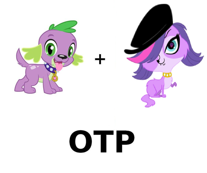 Size: 1020x852 | Tagged: safe, derpibooru import, spike, twilight sparkle, dog, equestria girls, crossover, crossover shipping, exploitable meme, female, littlest pet shop, male, meme, otp, parody, shipping, species swap, spike the dog, spike's dog collar, straight, twilight barkle, twispike, zoe trent, zoespike