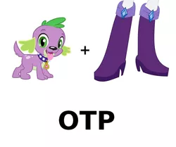 Size: 640x535 | Tagged: safe, derpibooru import, rarity, spike, dog, equestria girls, exploitable meme, implied humping, joke shipping, legs, meme, otp, species swap, spike the dog