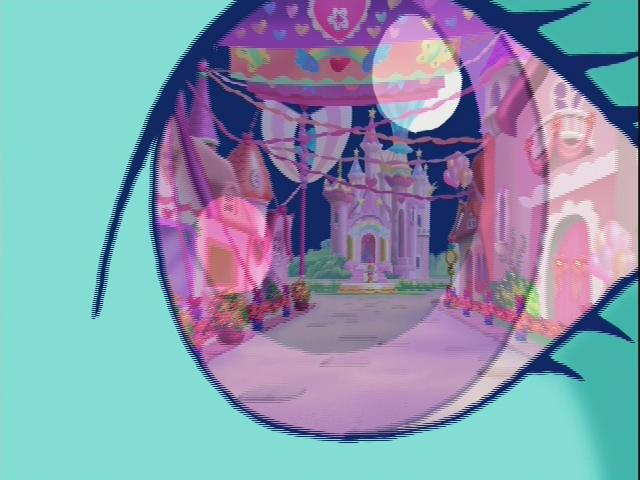 Size: 640x480 | Tagged: celebration castle, close-up, derpibooru import, eye, g3, minty, pink, pink eye, positively pink, reflection, safe