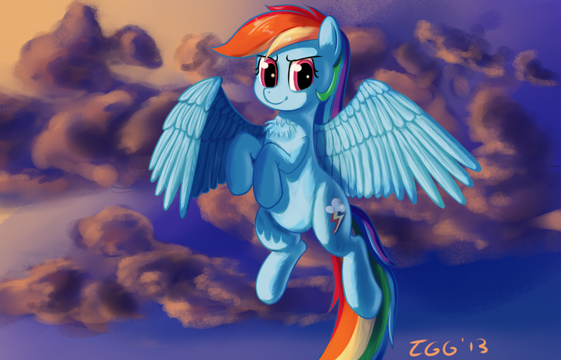 Size: 1196x768 | Tagged: artist:tggeko, derpibooru import, rainbow dash, safe, solo