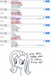 Size: 880x1292 | Tagged: suggestive, derpibooru import, fluttershy, pony, autocomplete, female, google, implied sex, mare, rule 34, sad