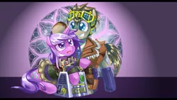 Size: 1280x720 | Tagged: amethyst star, artist:saturnspace, derpibooru import, doctor whooves, equestria's best father, safe, time turner