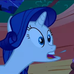 Size: 641x640 | Tagged: safe, derpibooru import, screencap, rarity, pony, unicorn, look before you sleep, bust, cropped, derp, faic, female, flehmen response, hoers, horses doing horse things, mare, open mouth, portrait, solo, spit