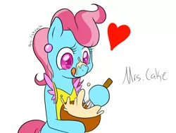 Size: 1280x960 | Tagged: safe, artist:pencilsketch, derpibooru import, cup cake, pony, 30 minute art challenge, bipedal, stirring