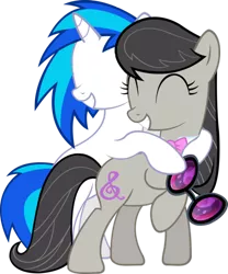 Size: 500x600 | Tagged: safe, derpibooru import, edit, vector edit, octavia melody, vinyl scratch, earth pony, pony, unicorn, bowtie, cutie mark, eyes closed, female, glasses, hooves, horn, mare, no eyes, photoshop, simple background, smiling, sunglasses, teeth, transparent background, vector, wat
