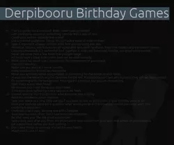 Size: 1200x1000 | Tagged: birthday game, derpibooru, derpibooru import, english, exploitable meme, guide, meme, meta, safe, silhouette, spitfire, text, wall of text