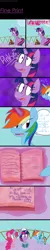 Size: 600x3000 | Tagged: safe, artist:emmymew13, derpibooru import, pinkie pie, rainbow dash, twilight sparkle, twilight sparkle (alicorn), alicorn, pony, alicornified, book, comic, flying, frown, magic, open mouth, pinkiecorn, race swap, rainbowcorn, sitting, smiling, telekinesis, wide eyes, xk-class end-of-the-world scenario