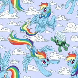 Size: 700x700 | Tagged: artist:fallenzephyr, derpibooru import, flying, multeity, pattern, pet, rainbow dash, safe, solo, tank, tiled background, wallpaper