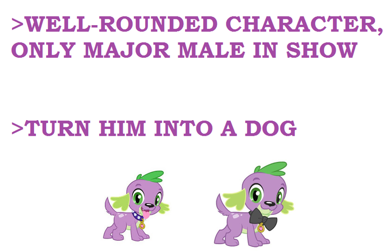 Size: 832x539 | Tagged: safe, derpibooru import, spike, dog, equestria girls, dog drama, greentext, meta, rumor, spike the dog, text