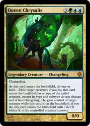 Size: 375x523 | Tagged: artist:crowbartk-hullo, derpibooru import, magic the gathering, queen chrysalis, safe