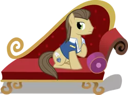 Size: 500x372 | Tagged: dead source, safe, artist:toughbluff, derpibooru import, davenport, pony, background pony, couch, fainting couch, simple background, transparent background, vector