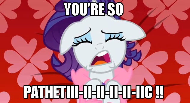 Size: 632x344 | Tagged: bathrobe, caption, clothes, complaining, crying, derpibooru import, drama queen, image macro, i'm so pathetic, marshmelodrama, on back, pathetic, rarity, rarity being rarity, robe, sad, safe, text, wangst, whining