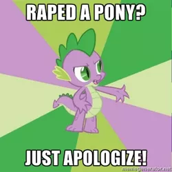 Size: 400x400 | Tagged: advice meme, caption, comic:dragon you over, derpibooru import, exploitable meme, foalcon, image macro, implied rape, meme, memegenerator, semi-grimdark, spike, suggestive, text