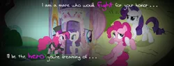 Size: 947x361 | Tagged: artist:donnys-boy, derpibooru import, female, fluttershy, lesbian, pinkie pie, raripie, rarity, safe, shipping