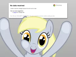 Size: 1024x768 | Tagged: safe, derpibooru import, derpy hooves, pegasus, pony, error, female, google chrome, internet, internet browser, mare, screen hug