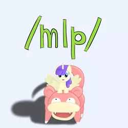 Size: 2000x2000 | Tagged: safe, artist:pkwinner02, derpibooru import, pluto, princess erroria, alicorn, pony, slowpoke (pokémon), /mlp/, 4chan, pokémon, slowpoke