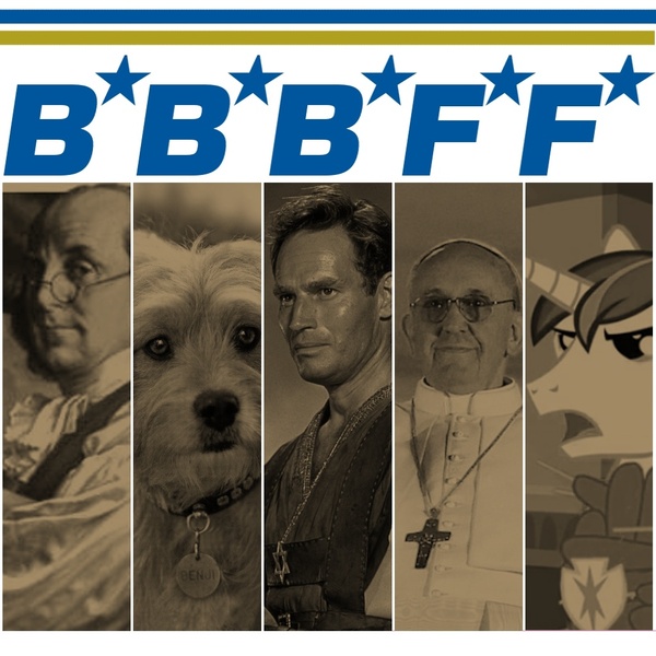 Size: 1024x1024 | Tagged: album cover, bbbff, ben-hur, benjamin franklin, benji, charlton heston, derpibooru import, francis (pope), francis sparkle, friendship is witchcraft, nsync, pope, pope francis, safe, shining armor