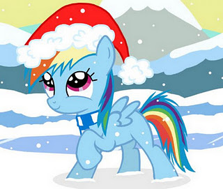 Size: 320x271 | Tagged: safe, artist:veggie55, derpibooru import, rainbow dash, christmas, cute, dashabetes, female, filly, filly rainbow dash, hat, holiday, santa hat, snow, snowfall, solo, younger