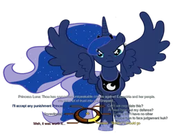 Size: 750x600 | Tagged: derpibooru import, dialogue wheel, mass effect, princess luna, safe, simple background, solo