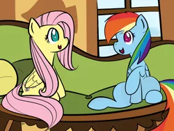 Size: 1600x1200 | Tagged: artist:alexsalinasiii, couch, derpibooru import, fluttershy, rainbow dash, safe