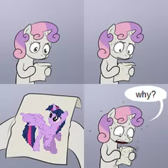 Size: 250x250 | Tagged: alicorn drama, derpibooru import, drama, exploitable meme, meme, meta, obligatory pony, safe, sweetie's note meme, text