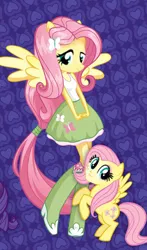 Size: 332x565 | Tagged: safe, derpibooru import, fluttershy, anthro, equestria girls, face swap, facebomb, trading faces