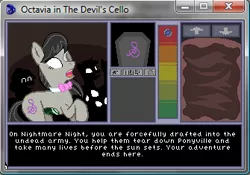 Size: 335x235 | Tagged: artist:herooftime1000, derpibooru import, fan game, game, ghost, haunted, haunted house, horror, nightmare fuel, octavia in the devil's cello, octavia in the underworld's cello, octavia melody, semi-grimdark, undead, zombie