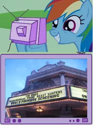 Size: 727x978 | Tagged: beast hunters, derpibooru import, exploitable meme, meme, obligatory pony, rainbow dash, safe, the hub, transformers, transformers prime, tv meme