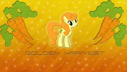 Size: 2732x1536 | Tagged: artist:jamesg2498, carrot top, cutie mark, derpibooru import, golden harvest, safe, sparkles, wallpaper