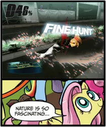 Size: 397x473 | Tagged: derpibooru import, dog, exploitable meme, fluttershy, meme, nature is so fascinating, obligatory pony, pomeranian, safe, tokyo jungle