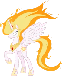 Size: 815x981 | Tagged: safe, artist:mylittlebrony8, derpibooru import, princess celestia, pony, rapidash, female, mare, pokémon, prime celestia, simple background, solo, transparent background, vector