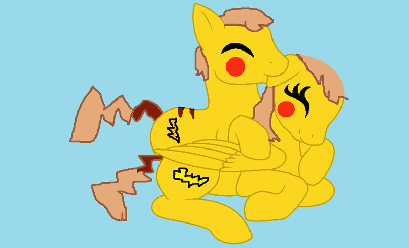 Size: 900x547 | Tagged: safe, artist:rongothepony, derpibooru import, ponified, pikachu, pony, ms paint, pokémon