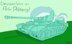 Size: 1145x698 | Tagged: a34 comet, artist:alvchfokarev, derpibooru import, irish, lyra heartstrings, pony tank, safe, tank (vehicle)