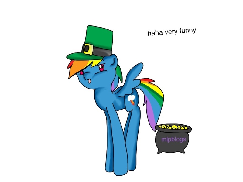 Size: 1024x768 | Tagged: safe, artist:mlpblogs, derpibooru import, rainbow dash, 30 minute art challenge, holiday, saint patrick's day