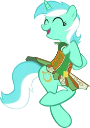 Size: 2746x3909 | Tagged: safe, artist:jerick, derpibooru import, idw, lyra heartstrings, pony, unicorn, bipedal, clothes, dancing, dress, eyes closed, happy, holiday, idw showified, irish, lyrish, saint patrick's day, simple background, solo, transparent background, vector