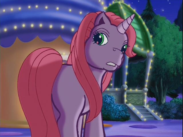 Size: 640x480 | Tagged: artist needed, blank flank, butt, cheerilee, cheerilee (g3), derpibooru import, flowerbutt, g3, greetings from unicornia, looking back, night, plot, safe, serious, source needed