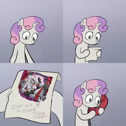 Size: 600x600 | Tagged: call me for a good time, derpibooru import, exploitable meme, megatron, meme, obligatory pony, safe, sweetie belle, sweetie's note meme, transformers