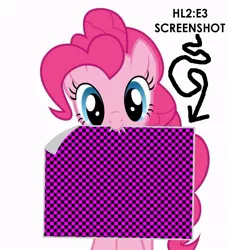 Size: 638x699 | Tagged: derpibooru import, ep3, exploitable meme, half-life, half-life 2, half life 2: episode 3, meme, missing texture, pinkie pie, pinkie's note meme, safe, valve