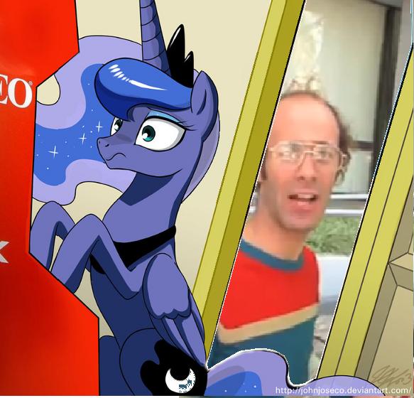 Size: 583x560 | Tagged: derpibooru import, exploitable meme, gamer luna, keith apicary, meme, neo geo, neo geo celestia, princess luna, safe, screwattack.com