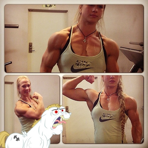 Size: 612x612 | Tagged: bulk biceps, derpibooru import, human, irl, irl human, muscles, photo, roid rage, safe, sarah backman