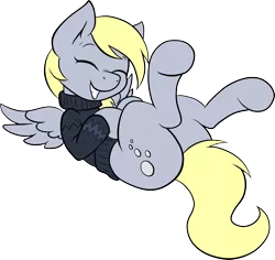 Size: 2460x2320 | Tagged: safe, artist:joey darkmeat, artist:pozdn9k, derpibooru import, derpy hooves, pegasus, pony, butt, clothes, female, hooves, mare, plot, simple background, solo, sweater, transparent background, vector