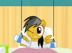 Size: 1350x1000 | Tagged: artist:drumblastingquilava, cast, daring do, derpibooru import, hospital, safe