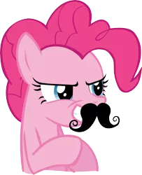 Size: 8000x9871 | Tagged: absurd resolution, artist:bork88, derpibooru import, facial hair, moustache, pinkie pie, plotting, safe, simple background, solo, spike at your service, transparent background, vector