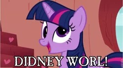 Size: 682x379 | Tagged: caption, derp, derpibooru import, didney worl, edit, edited screencap, faic, golden oaks library, googly eyes, image macro, insanity, library, safe, screencap, solo, sonic rainboom (episode), stairs, text, twilight sparkle