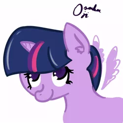 Size: 1000x1000 | Tagged: safe, artist:osakaoji, derpibooru import, twilight sparkle, twilight sparkle (alicorn), alicorn, pony, 30 minute art challenge, female, mare