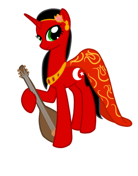 Size: 476x606 | Tagged: safe, artist:melting-milkyway, derpibooru import, ponified, pony, nation ponies, ottoman, turkey (country), turkic, turkish