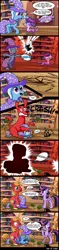 Size: 3000x12785 | Tagged: safe, artist:gray--day, derpibooru import, big macintosh, trixie, twilight sparkle, twilight sparkle (alicorn), alicorn, pony, comic:rematch, absurd resolution, blue's clues, clifford, clifford the big red dog, comic, crossover, female, littlest pet shop, mare, the powerpuff girls, zoe trent